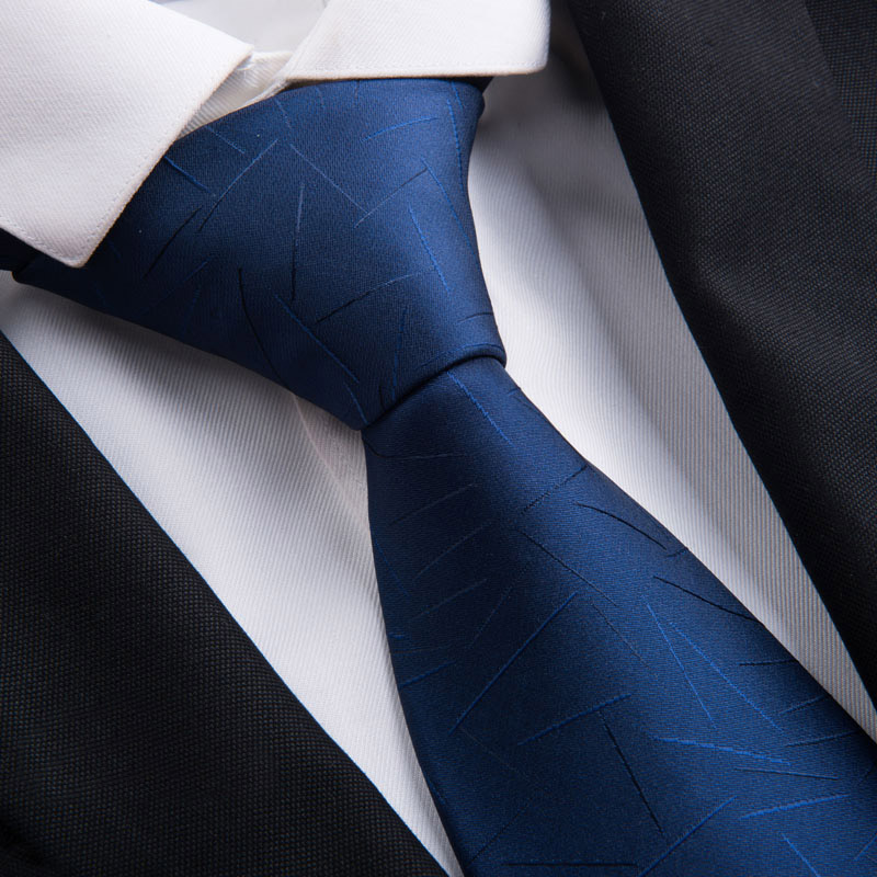 Corbata clásica de 8 cm para hombre a rayas para ceremonia de boda y cita, corbatas formales de de seda sintética con caja de: Color 9