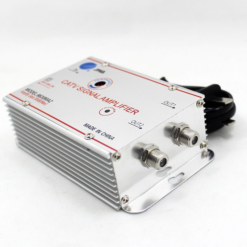 30dB CATV Splitter Amplifier Antenna Signal Booster terrestrial amplifier for analog or digital TV antennas EU Plug 220V