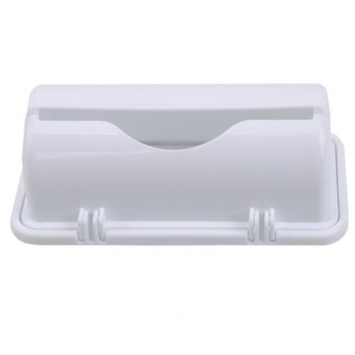 Wall Mounted Trash Garbage Bag Container Holder Plastic Storage Box Dispenser: White