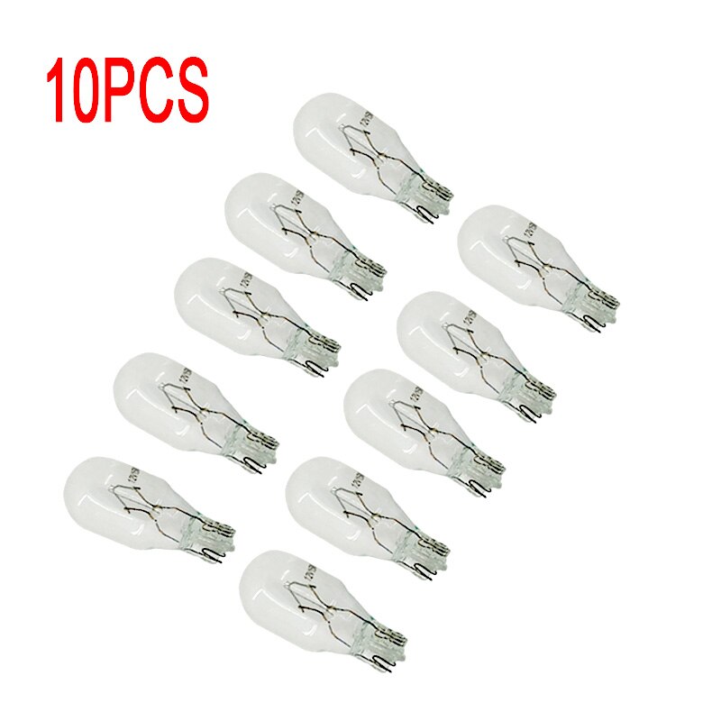 10pcs Clear Glass Warm White T15 W15W Halogen Lamp 12V 15W Interior Light Clearance Light Halogen Light Bulbs