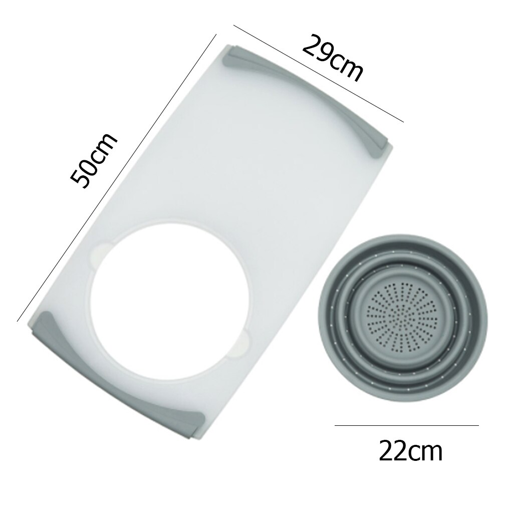 Kitchen Chopping Blocks Cutting Board Multifunction Sinks Drain Basket Vegetable Meat Tools Kitchen Accessories Chopping Board