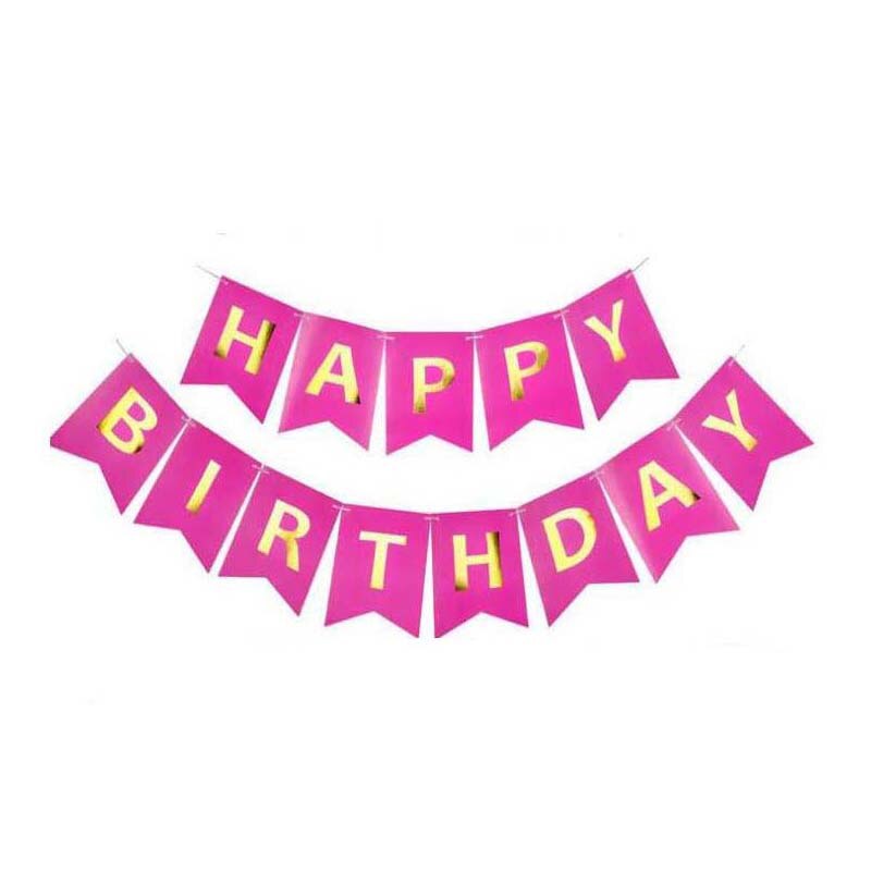 Fargerik gratulerer med dagen bunting bannere 1st bursdagsballonger fest blå rosa 16 tommers aluminiumsdekor folie bokstaver festrekvisita: Lysegrå