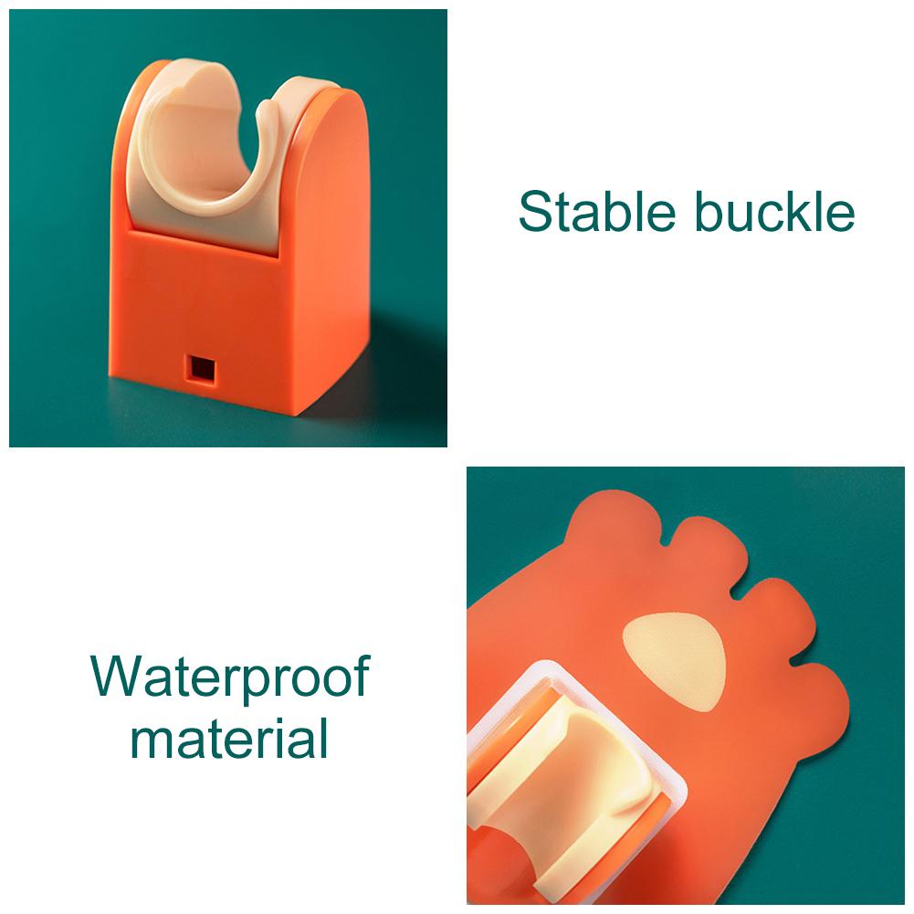 Soporte de cabeza de ducha sin taladro adhesivo soporte de pared soporte de ducha impermeable ajustable soporte de cabeza de ducha para el hogar