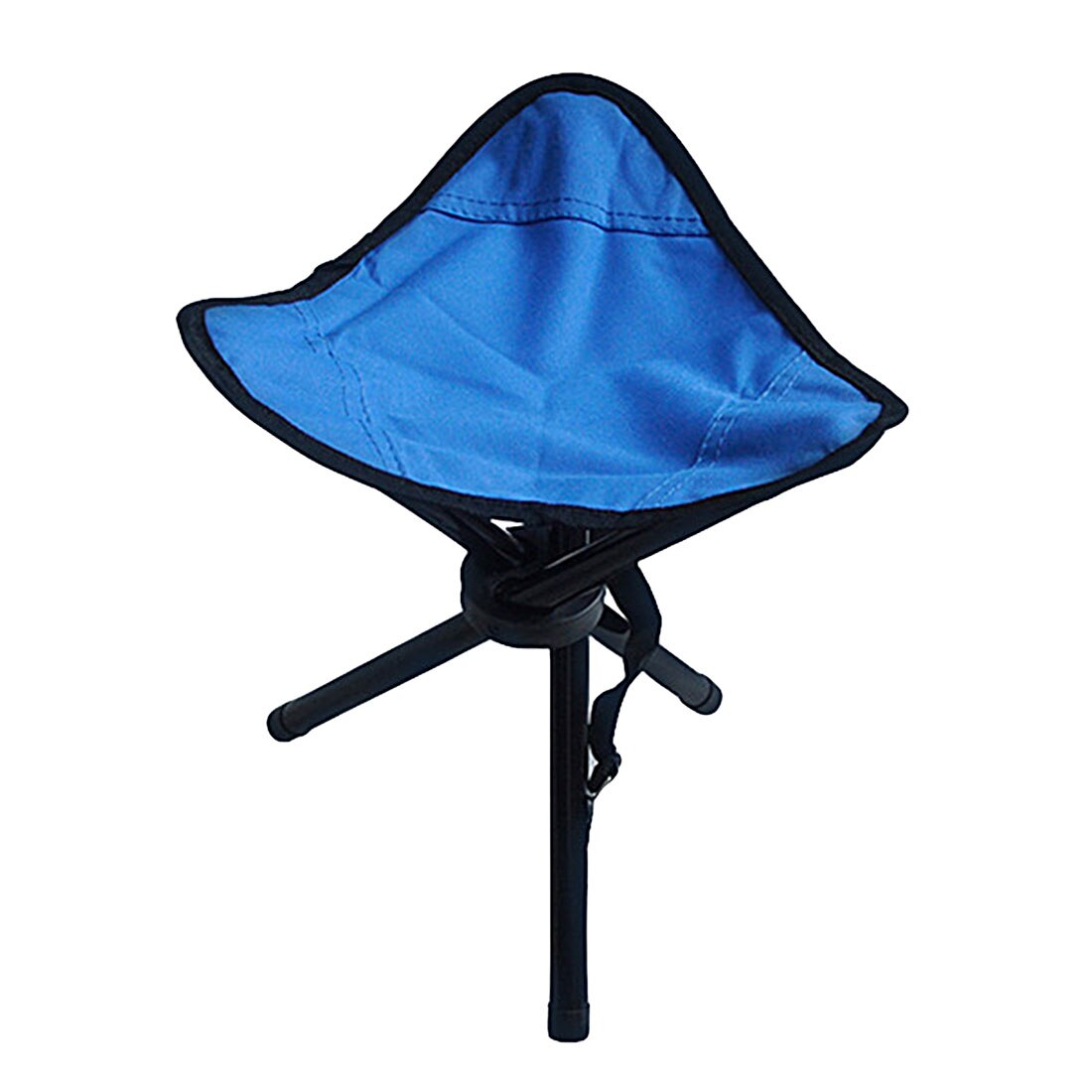 Traveling Camping Tripod Triangular Folding Stool Chair Foldable Fishing Chairs Portable Fishing Mate Fold chair: Blue