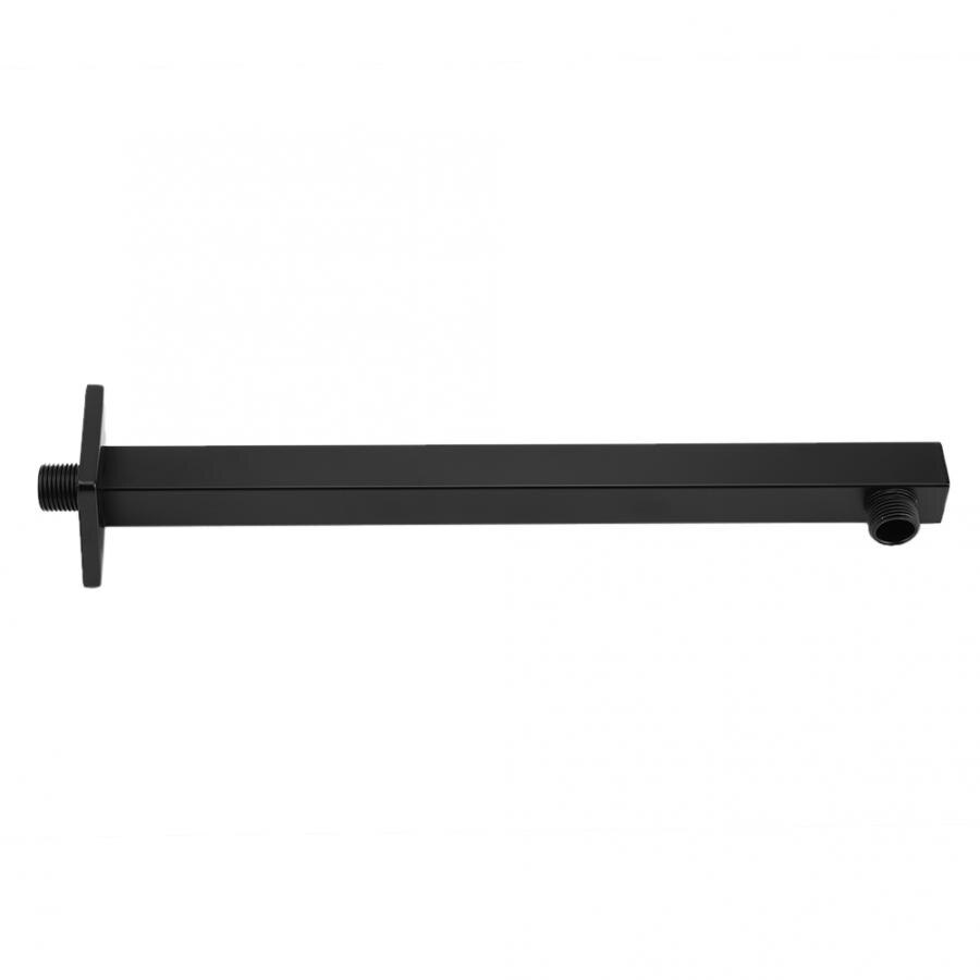 Chrome Shower Pipe 14 inch Wall Mounted Stainless Steel Square Straight Shower Extension Arm Bathroom Access Hortum