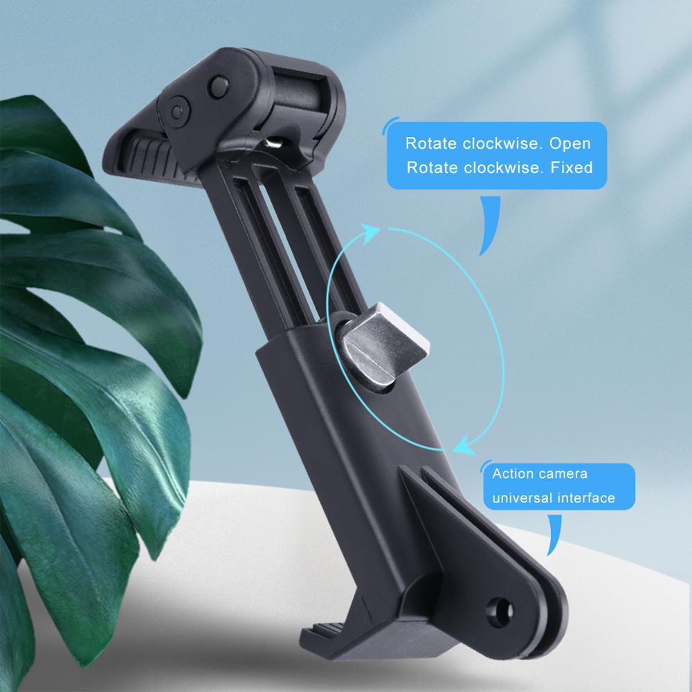 Gopro Einstellbare Selfie Stock Telefon Clip Gehen Profi Zubehör Halterung Montage Clip 51-84mm Halfter Für iPhone 6 7 8 9 xiaomi samsung