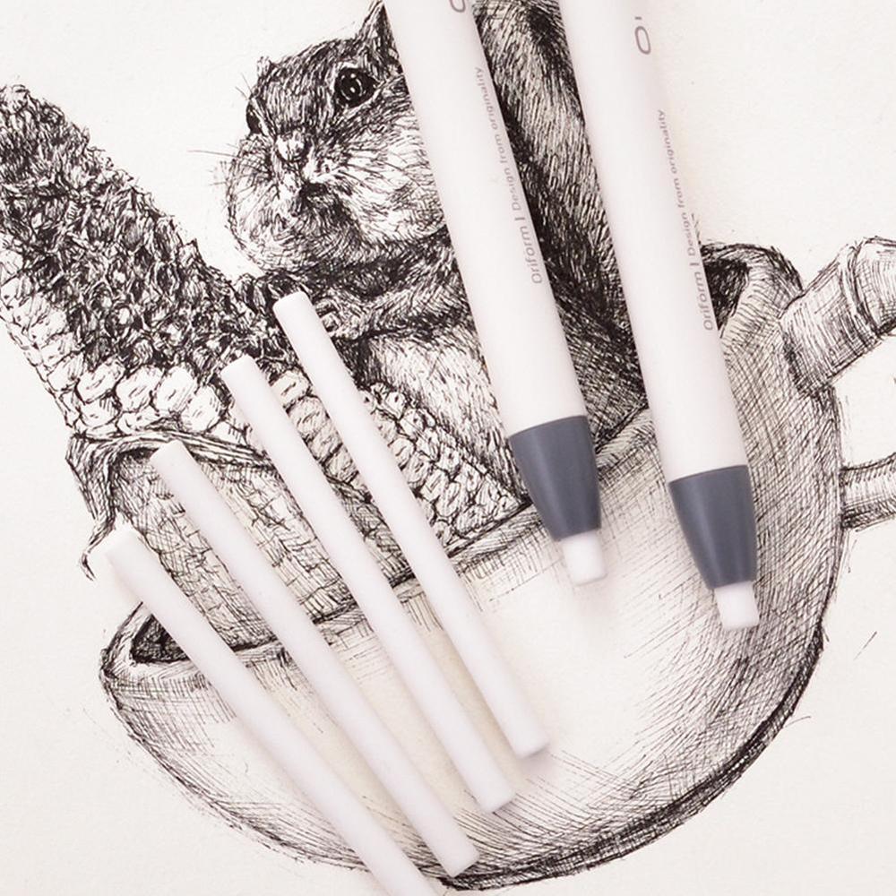 Refillable Pen Shape Rubber Press Type Mechanical Eraser School Stationery Art Easy to Use Christmas