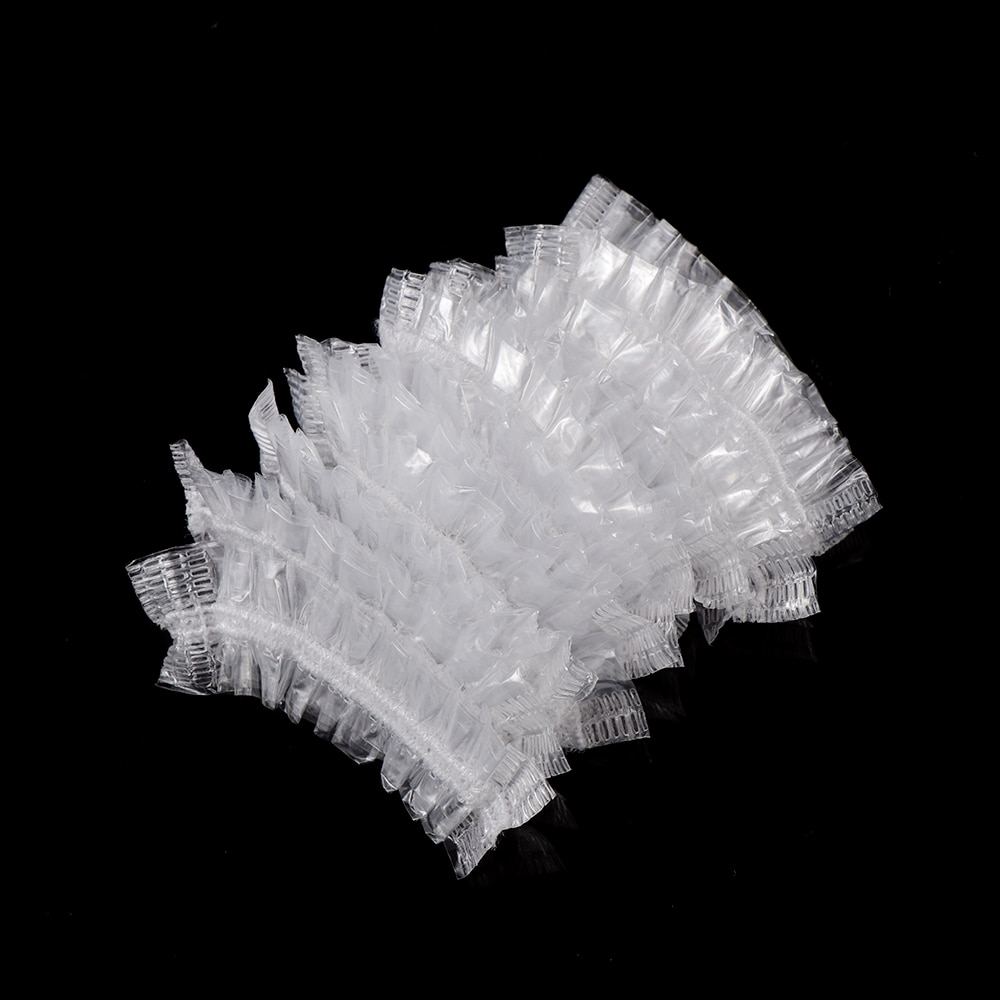 50pcs Disposable Waterproof Ear Cover For Bath Shower Salon Ear Protector Cover Caps Dyeing Hair One-off Earmuffs