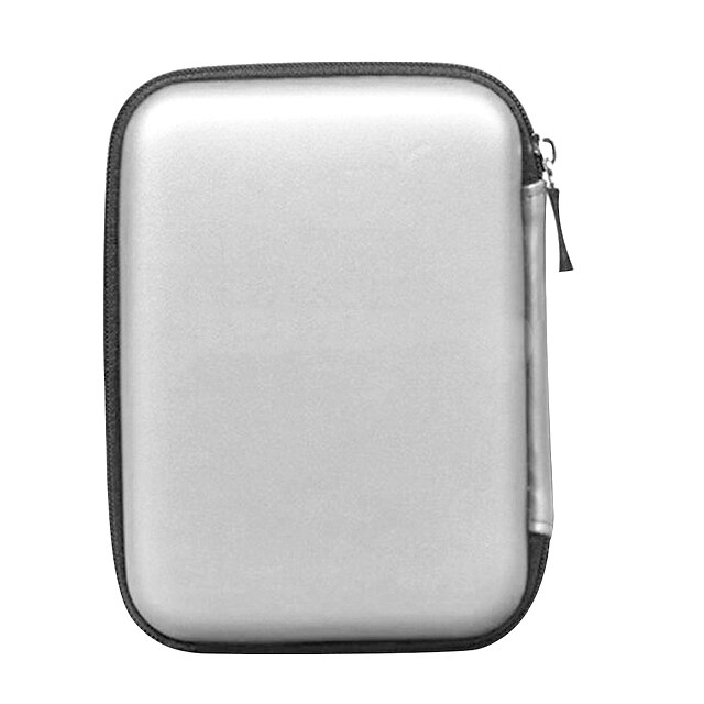 UTHAI T27 2.5" HDD Bag External USB Hard Drive Disk Storage Bag Carry Usb Cable Case Cover For PC Laptop Hard Disk Box: T27-silver