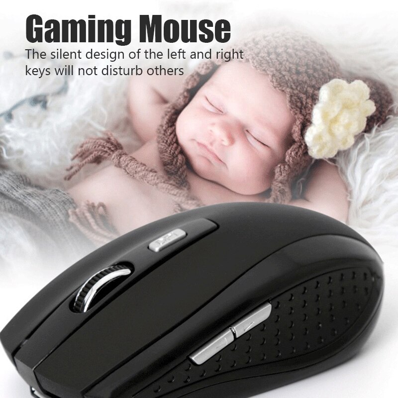 Draadloze Muis Usb Computer Muis Stille Ergonomische Muis 1200Dpi Optische Mause Gaming Geruisloze Muizen Voor Pc Laptop 2.4Ghz laptop