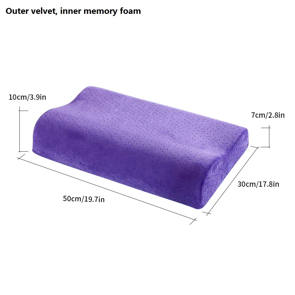 Memory Foam Bedding Pillow Butterfly Shaped Relax Neck Protection Orthopedic Slow Rebound Cervical For Health Care 50x30cm: C1 50x30cm