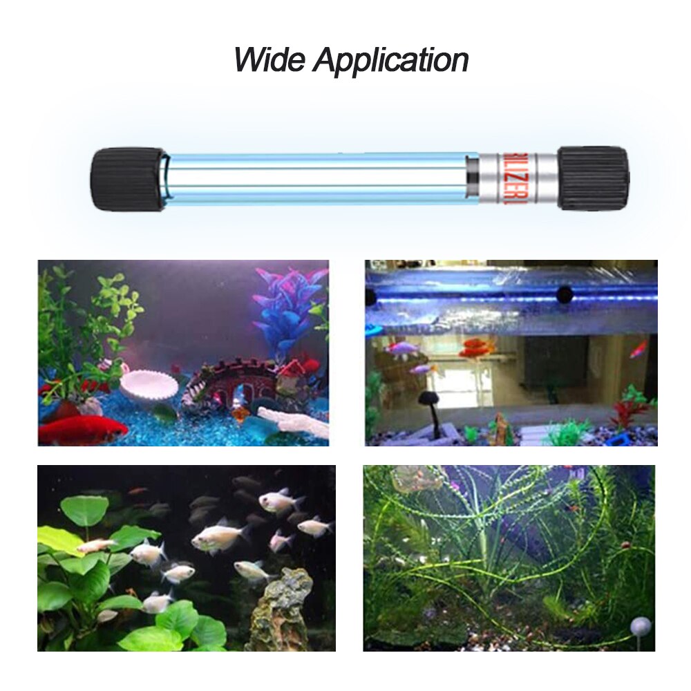 Uv-lamp voor aquariumreinigingstimer uv-ontsmettingslicht waterreiniging groene algen helder licht voor aquariumvijver eu/us-stekker