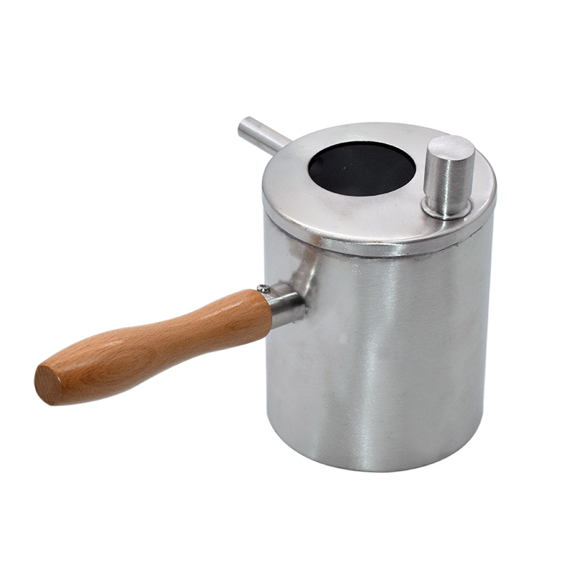 Fundidor de cera de vela crisol de olla de acero inoxidable sirviendo olla apicultura herramienta vela de cera de apicultura de la herramienta