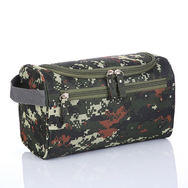 Brands Men's waterproof cosmetic bag Scrub travel large capacity organizer makeupup bag Women beautician hand vanity case bag: A-2