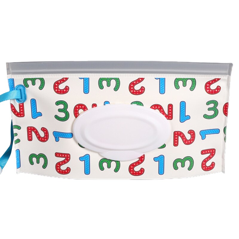 Boîte de lingettes pour bébé, sac de transport de lingettes de nettoyage, bouton-pression rabattable imprimé à la , boîte de rangement de lingettes humides réutilisables: 04
