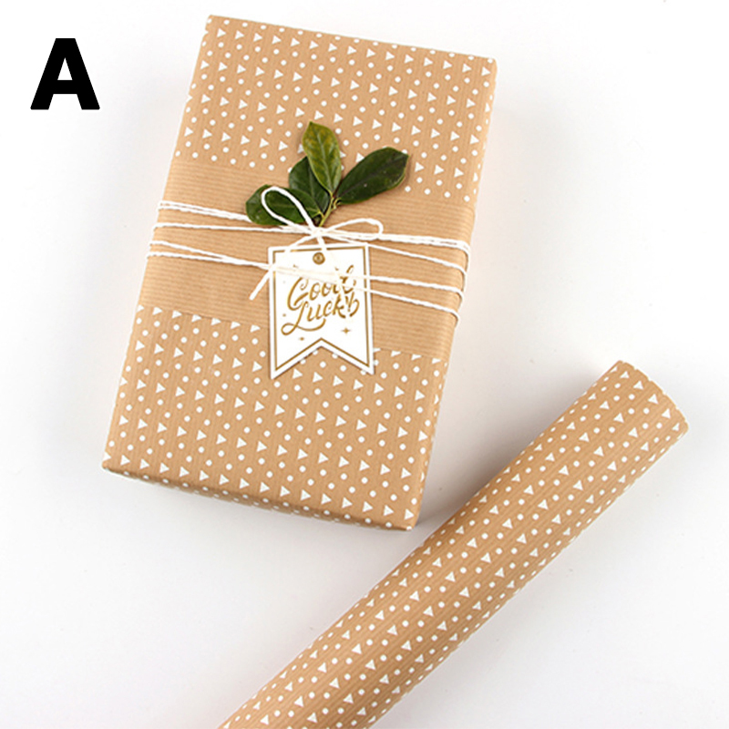 80g Yellow Kraft Paper Flower Rapping Paper DIY Wrapping Paper Student Bag Book Cover Paper Atmosphere Sense: Licht Groen