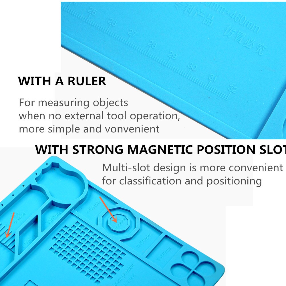 High-density Silicone PCB BGA Heat Insulation Silicone Soldering Pad Mobile Cell Phone Repair Maintenance Platform Desk Mat