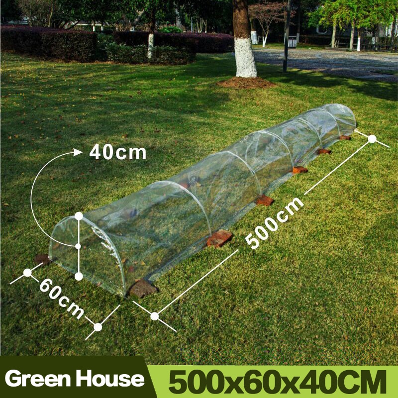 Aulaysed 500X60X40 Cm Tunnel Kas Outdoor Plant Isolatie Anti-Uv Met Stand Agricultura Invernadero