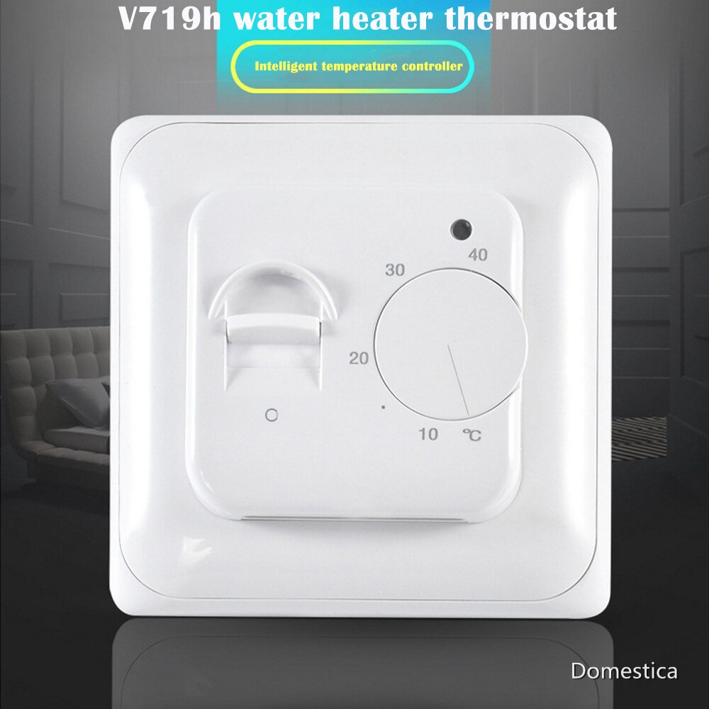 Manual Electric Heating Temperature Regulator 220V Controller Sensor Wall Mounted Water Heater Temperature Controller Regulator