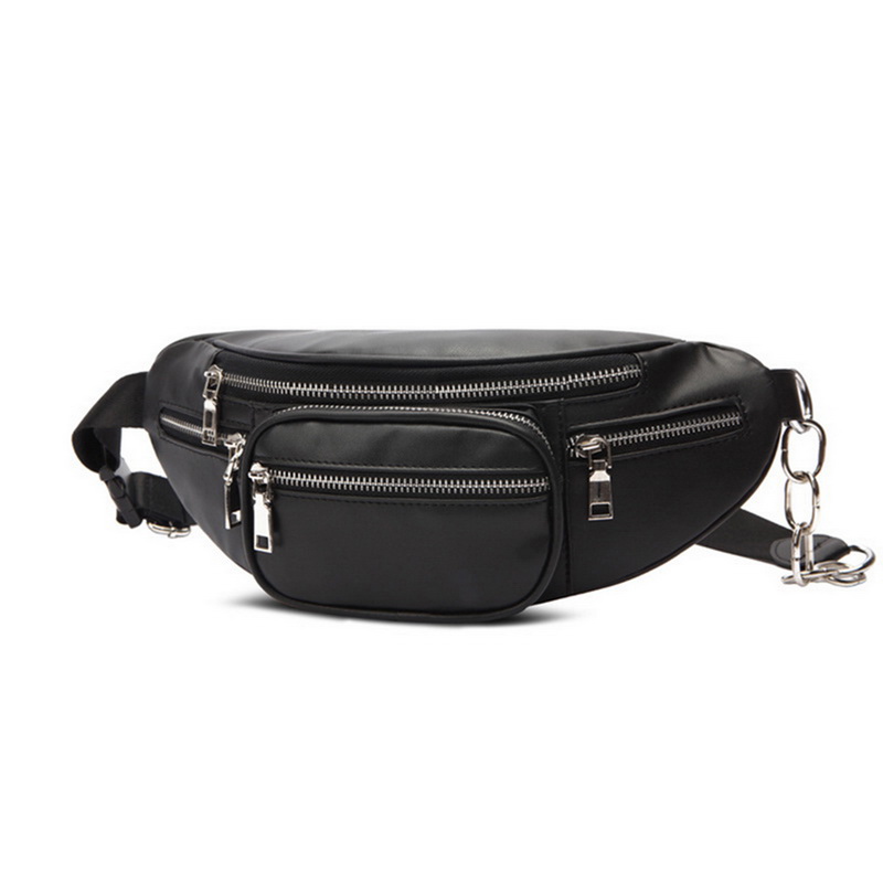 Waist Bag Pack Multi-function Steam Punk Leg Package PU Leather Shoulder Bag Women Belt Pochete Pack