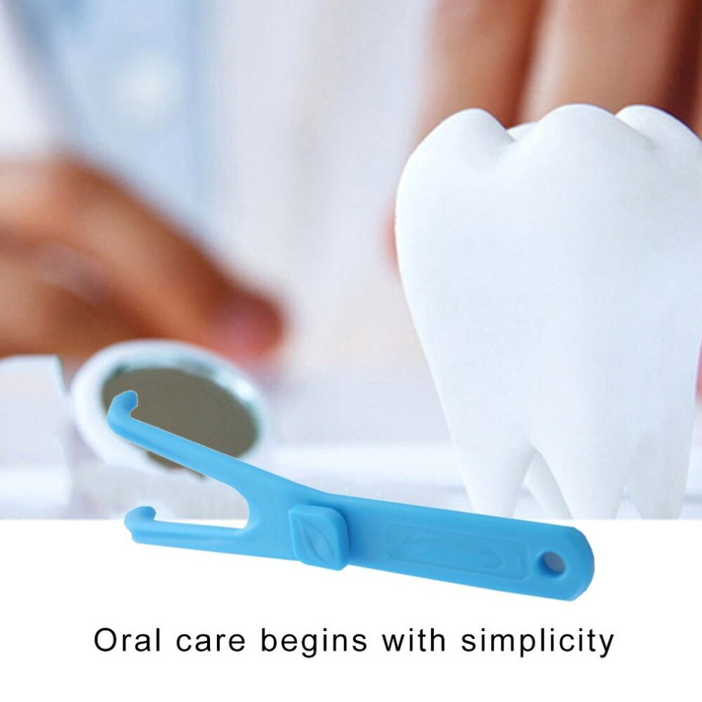 Y form tandtrådholder sikkerhed sundhed speciel af håndtag interdental tænder rengøring stick værktøj beslag
