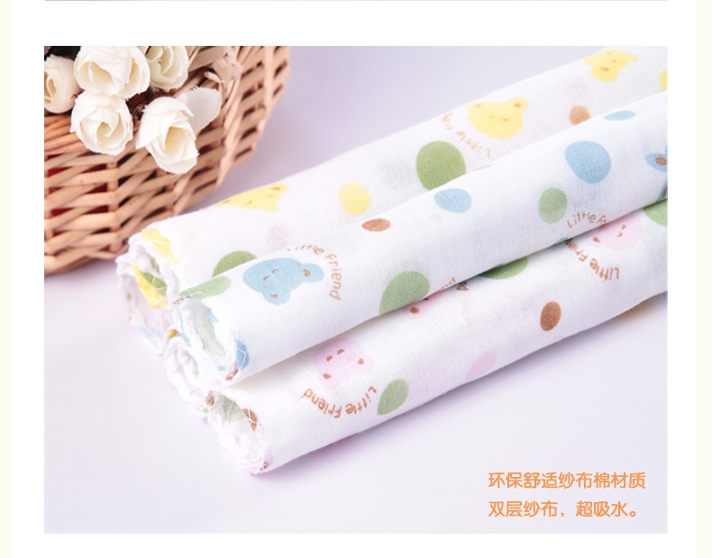 10pc/ lots babyhandduk 100%  bomullsgasväv muslin babyservetter babymuslin rutor toalla beby absorberande handdukar mjuk tvättlapp