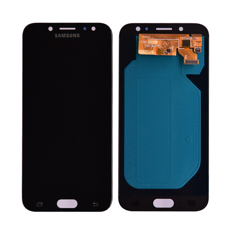Lcd para samsung galaxy j7 pro 2017 j730 j730fm/ds display touch screen digitador assembléia com ferramentas de vidro temperado filme