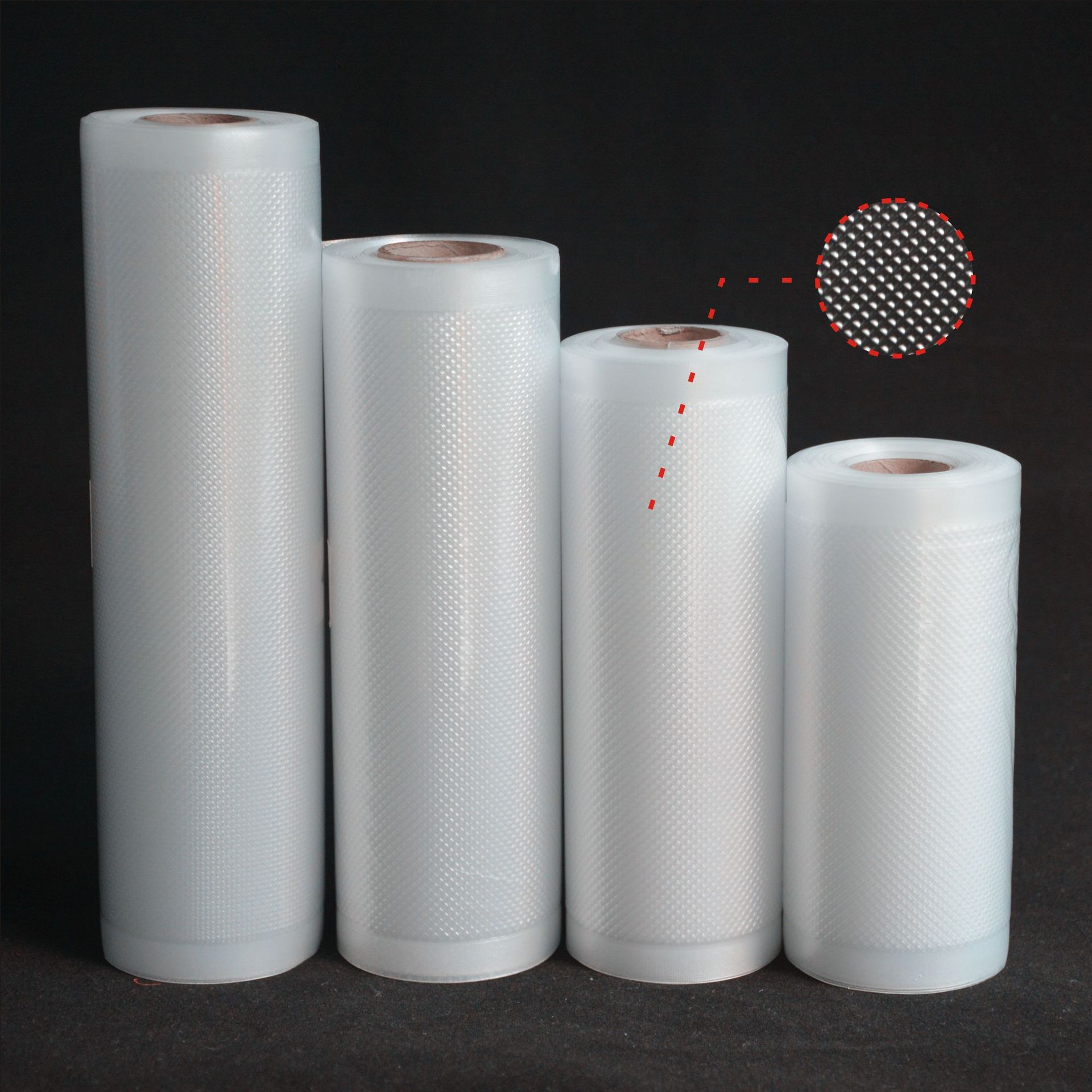 2Rolls Vacuum Bag Compression Vacuum Sealing Packaging Machine Automatic Food Preservation Packaging Plastic Vacuum Machine