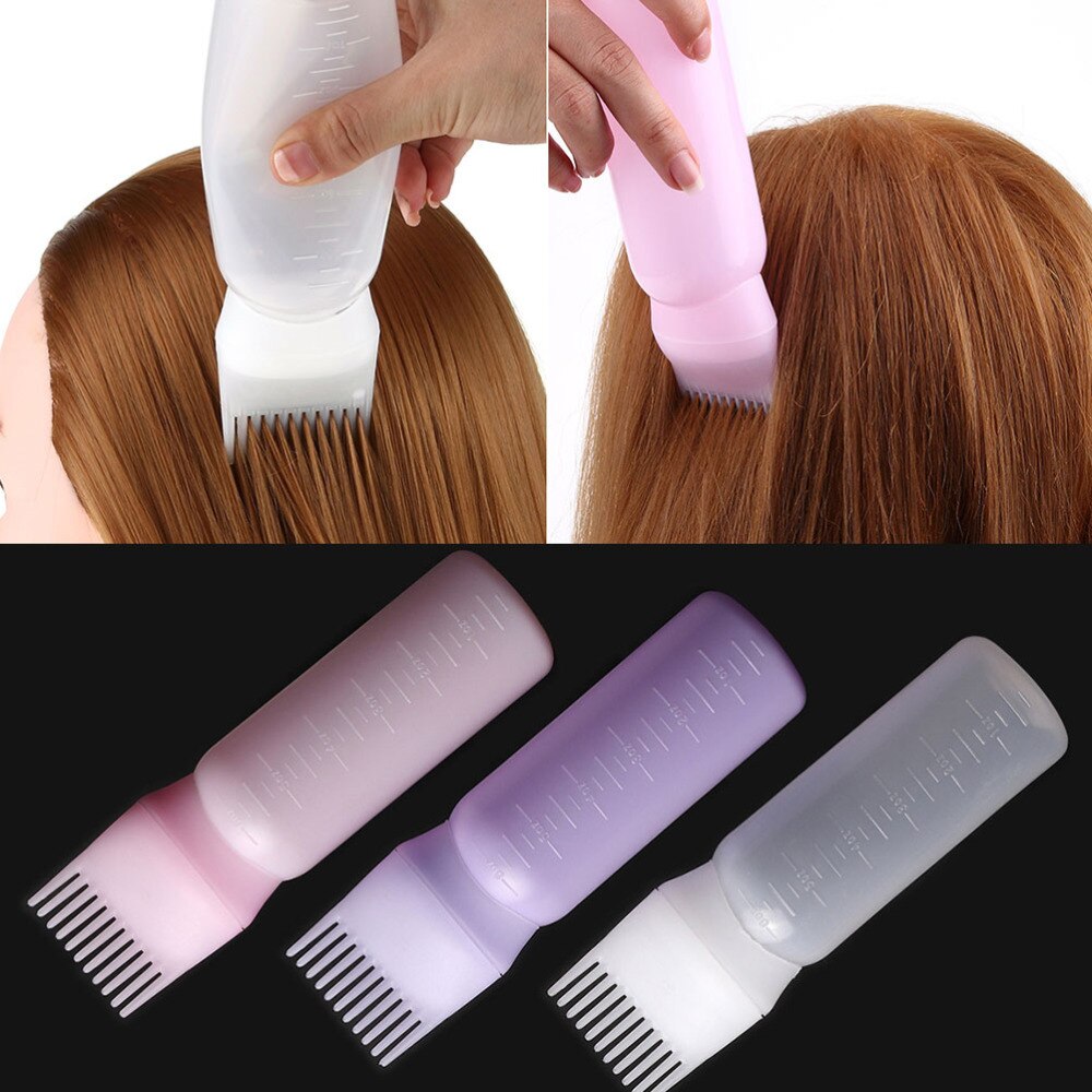 3Pcs Duurzaam Shampoo Kam Fles Kappers Benodigdheden Kam Applicator Voor Cleaning Salon Shampoo