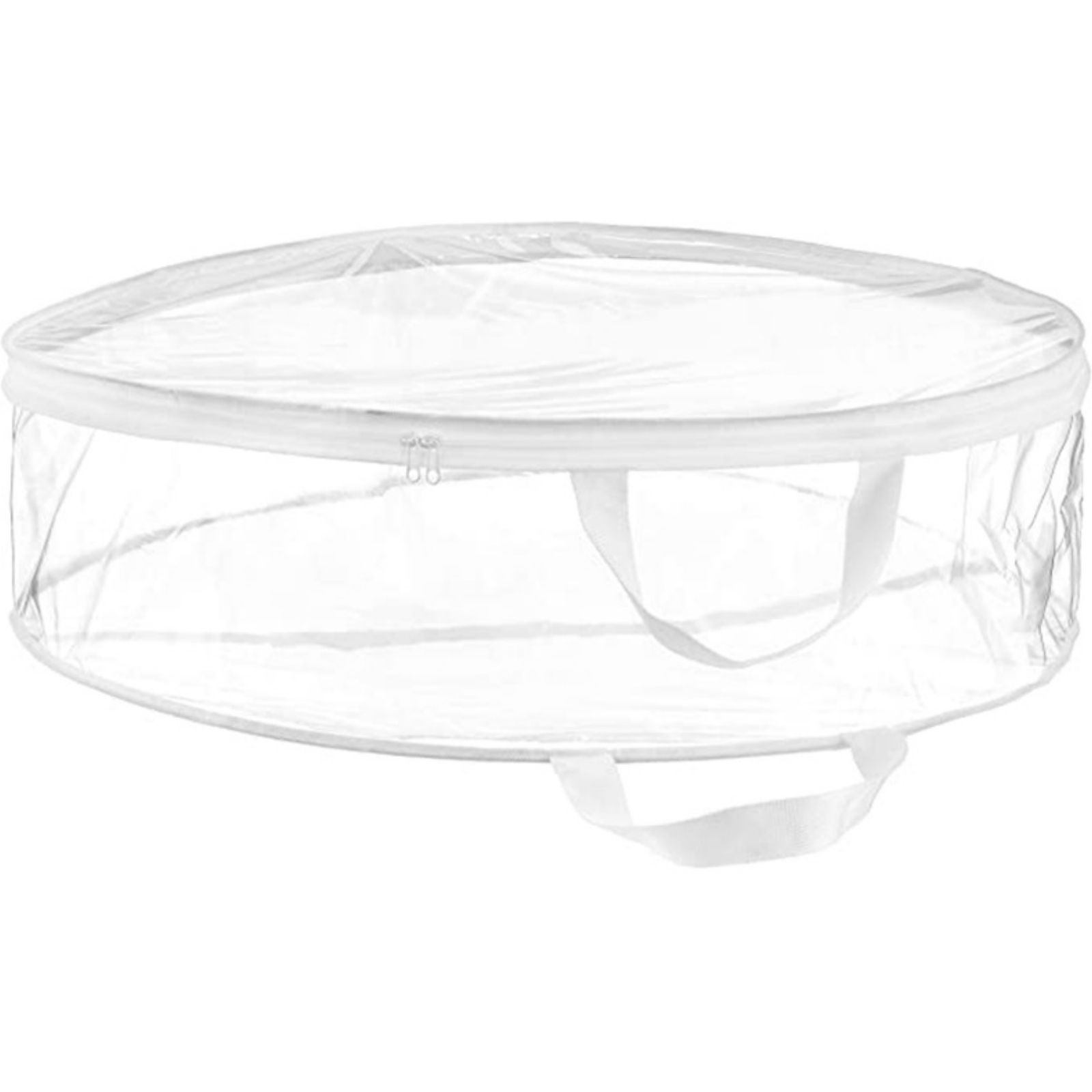 Pvc Ronde Transparante Kerstkrans Verpakking Zak Vochtbestendige Anti-Scheur Thuis Kerstboom Krans Opbergtas: 60X18CM