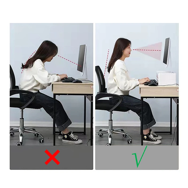 Monitor Houten Standaard Meerdere Stijlen 2 Laden Desktop Computer Ondersteuning Monitor Riser Houder Desktop Plank Slaapkamer Tafelplank