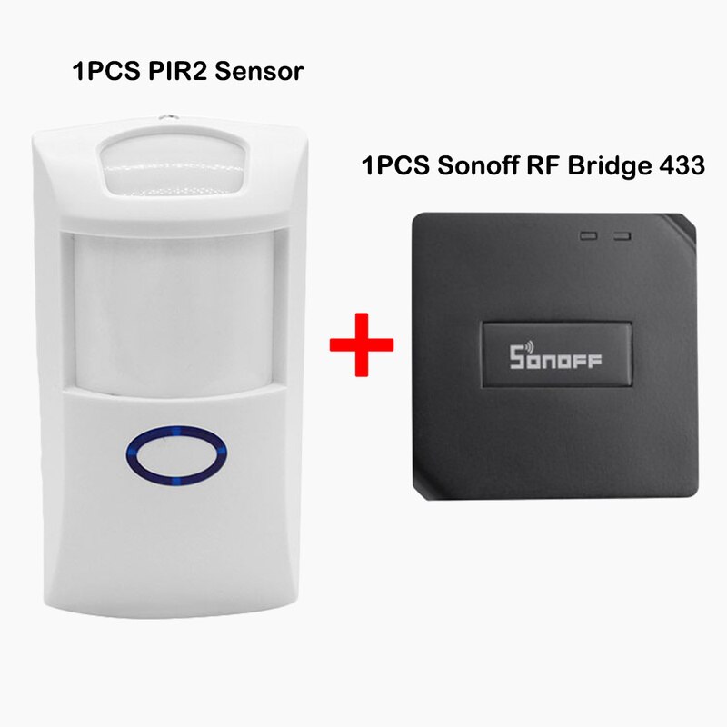 Sonoff RF Bridge 433MHZ Wifi Wireless Signal Converter PIR 2 Sensor/ DW1 Door & Window Alarm Sensor for Smart Home Security Kits