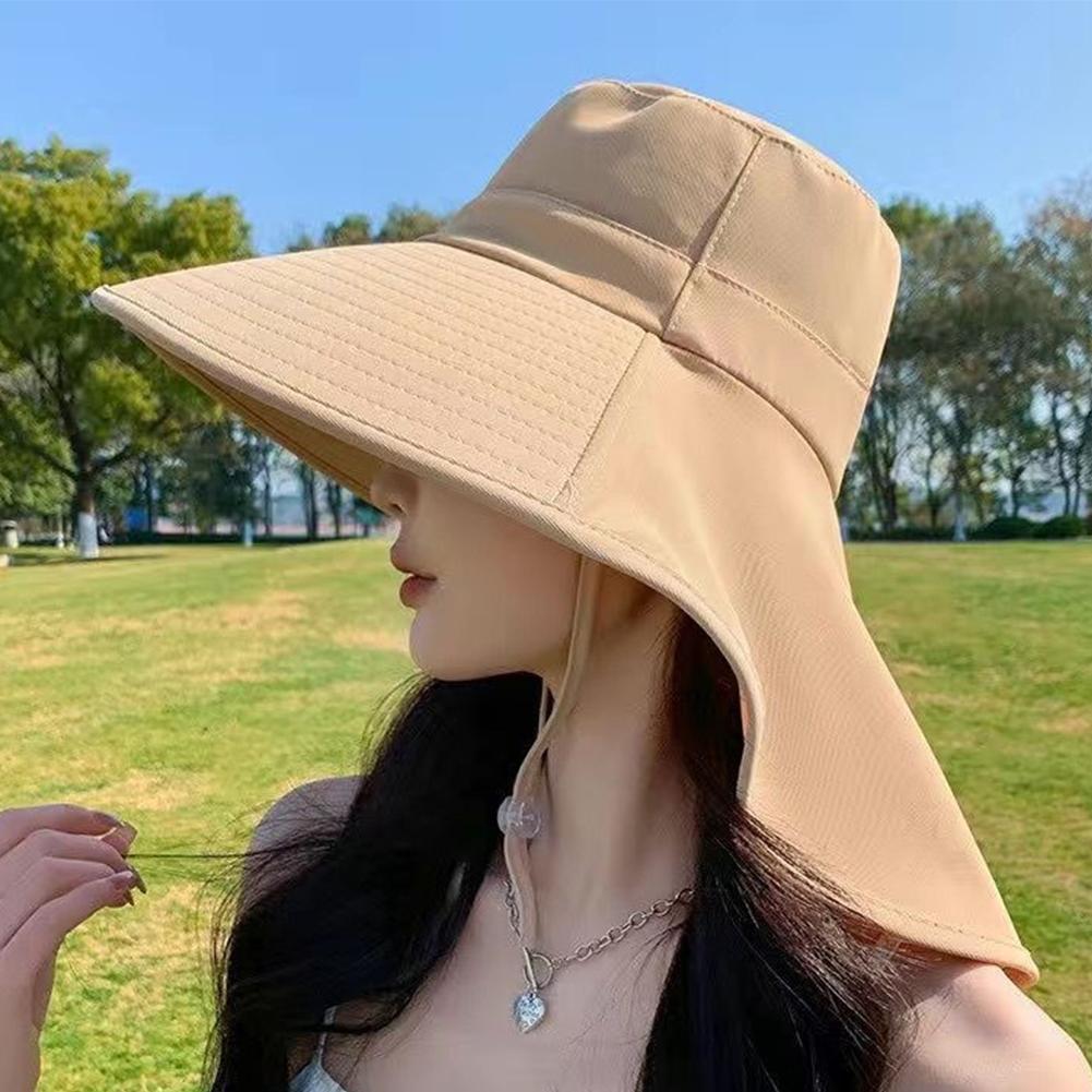Cappello da sole a tesa larga con patta sul collo per uomo donna regolabile Outdoor 50 + protezione UPF Safari Cap escursionismo pesca cappello estivo