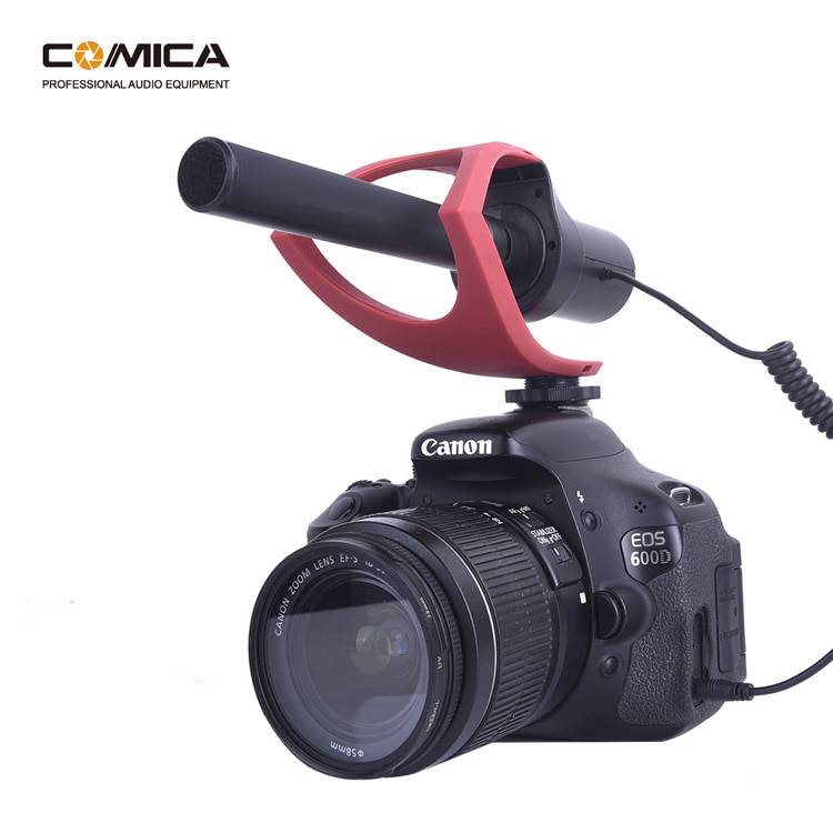 Comica CVM-V30 PRO Camera Microphone Electric Super-Cardioid Directional Condenser Video Microphone for Video Interview Camera