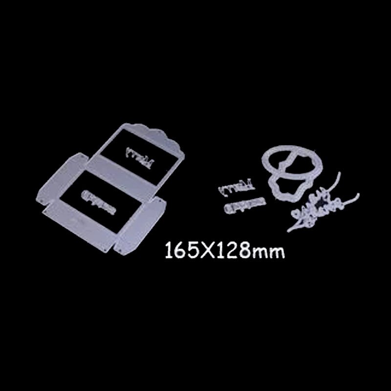 MESOPOTAMIA DIY Scrapbooking birthday Love Party Explosion Box Die Cutting Dies Decorative Embossing Silver Dies Cutting: SH319