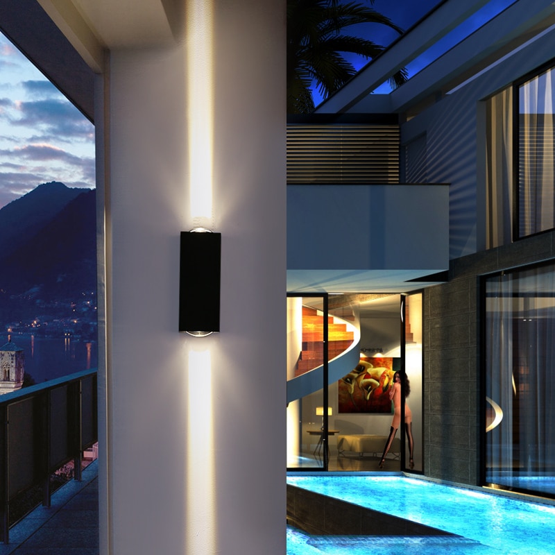 autdoor lamp buitenverlichting Moderne Up Down Light Outdoor Wandlampen Voor Thuis Buitenmuur Verlichting Waterdichte IP55 Buiten Veranda Licht Balkon Licht
