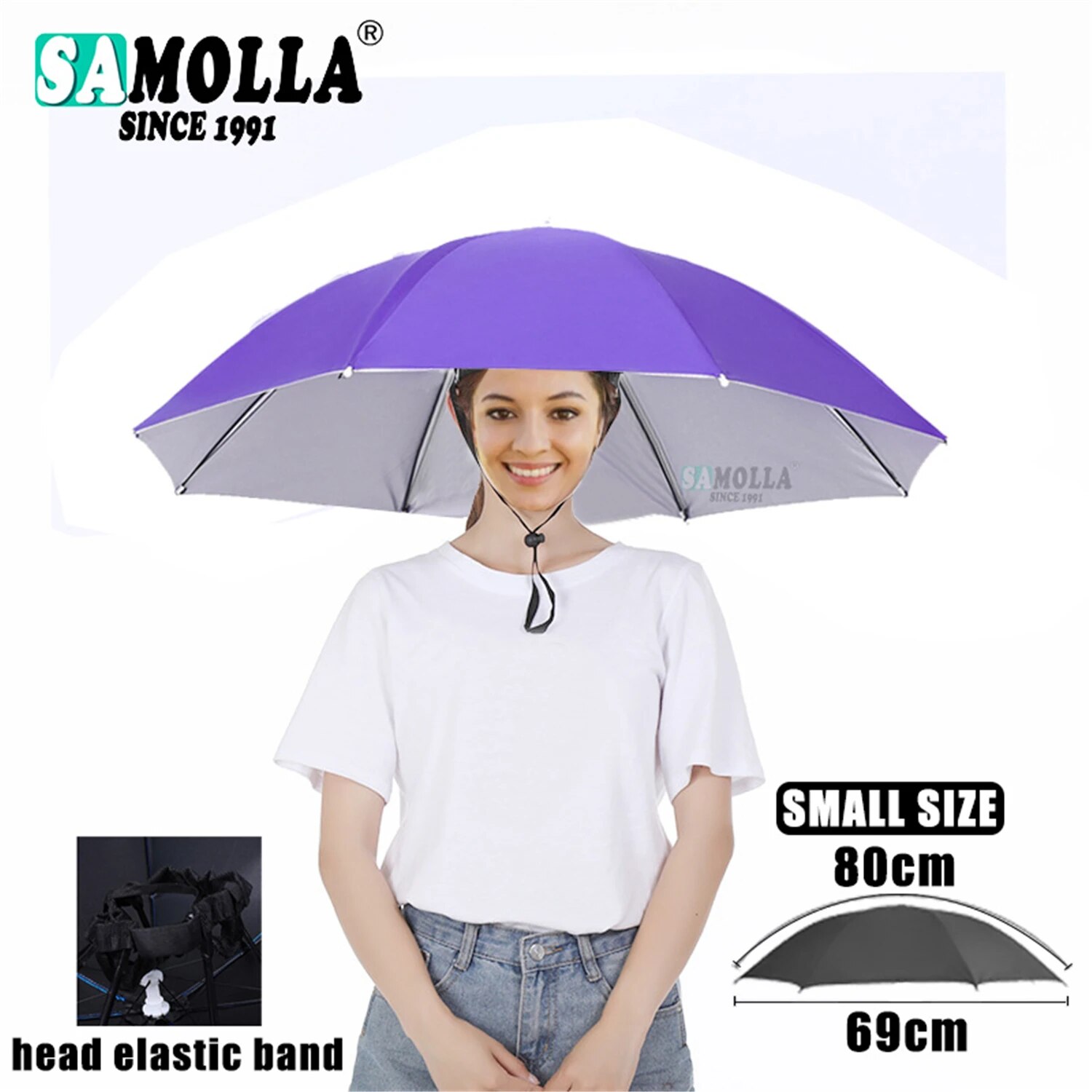 Paraguas de lluvia, sombrero plegable, parasol impermeable, gorro de pesca, sombreros para la cabeza de playa, protección solar UV de doble capa