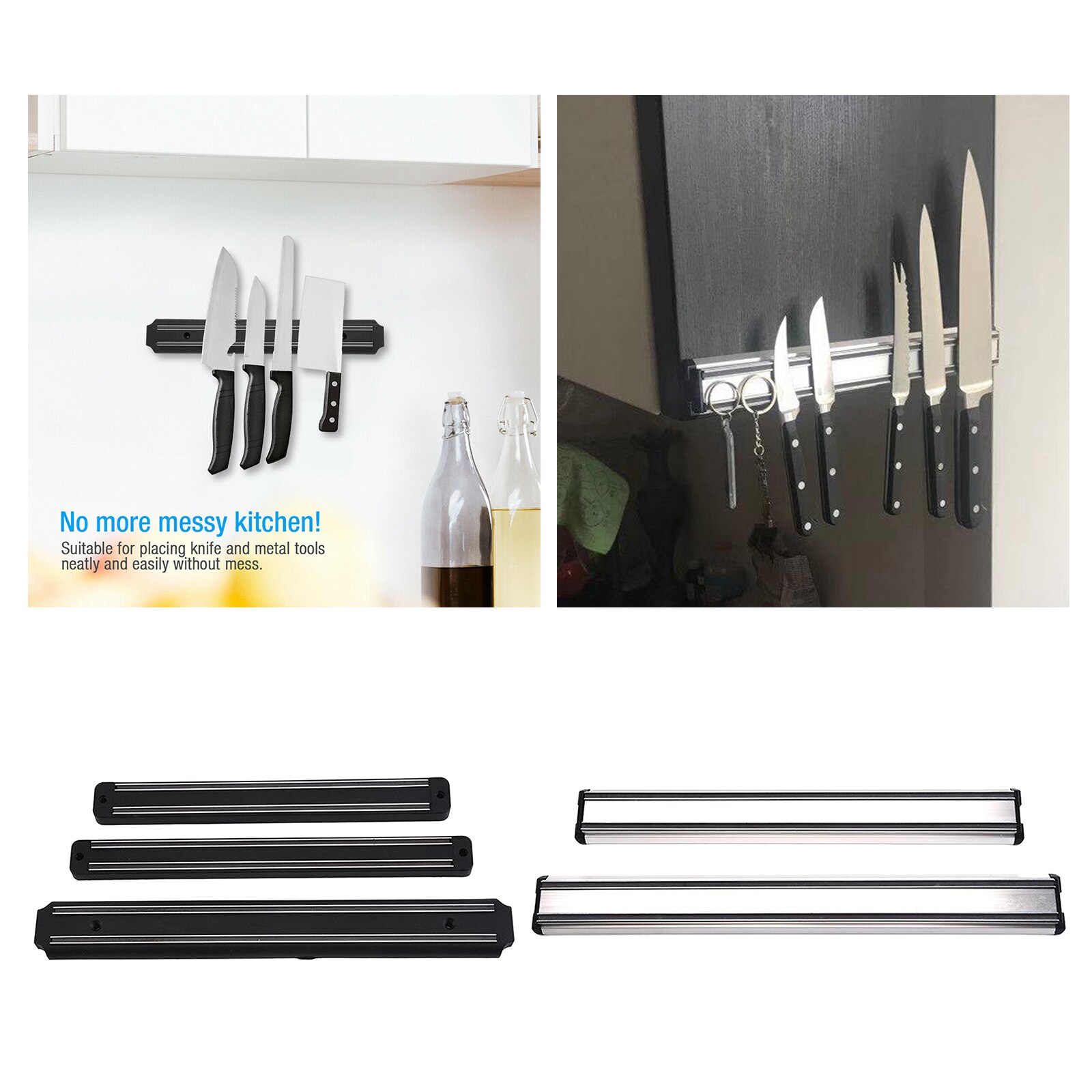 Magnetic Strip Magnetic Holder for Wall, Rack, Knives Bar Space-Saving Kitchen Knives Bar