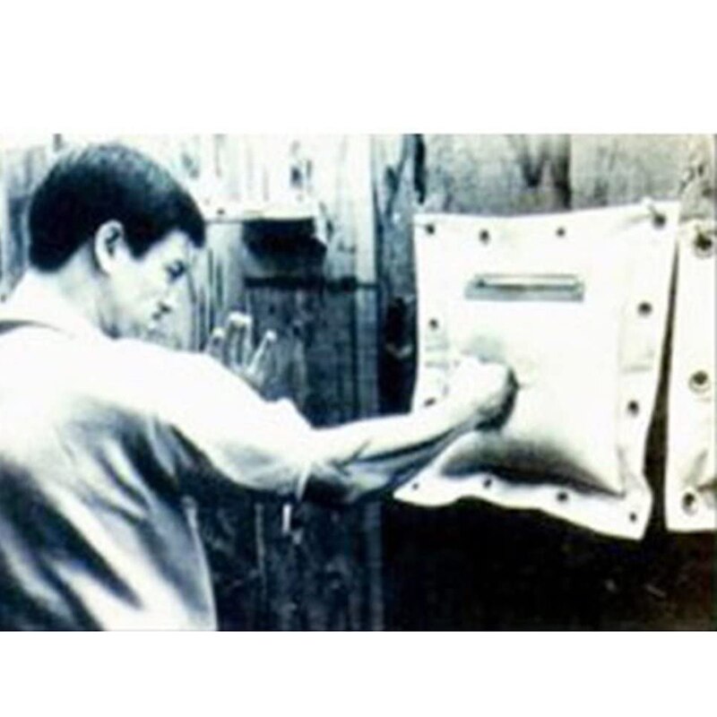 Wing chun kung fu træning boksesæk væg boksesæk traget slående taske vægmonteret sandsæk 40 x 40cm