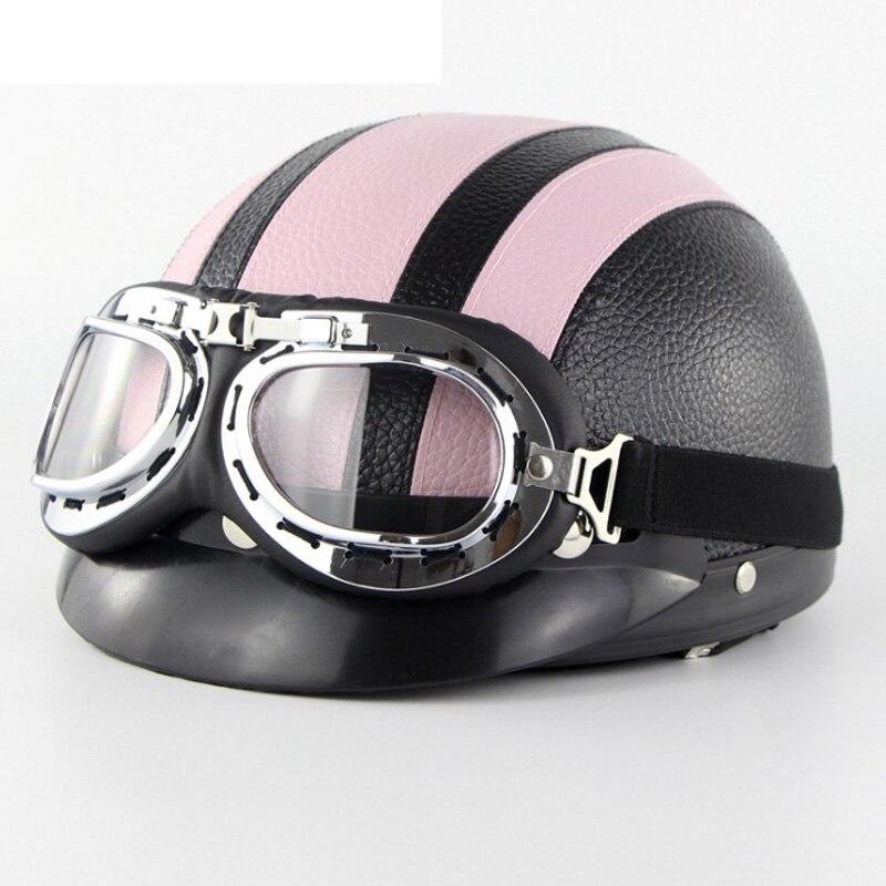Professionele Road Motorfiets Mountainbike Helm Met Bril Ultralight All-Terrain Fiets Helm Sport Riding Fietsen: black and pink