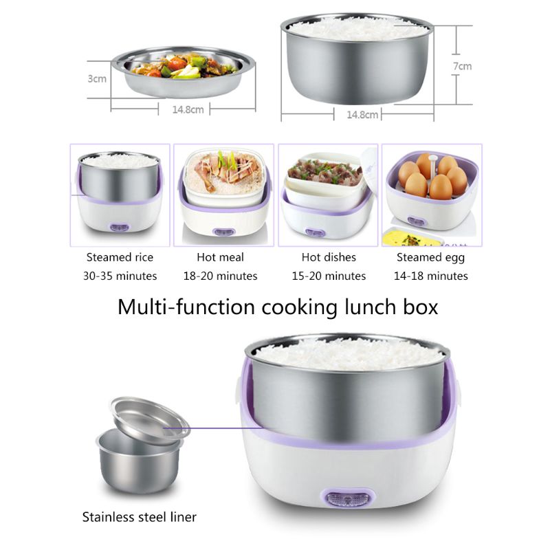Multifunctional Electric Lunch Box Mini Rice Cooke... – Grandado
