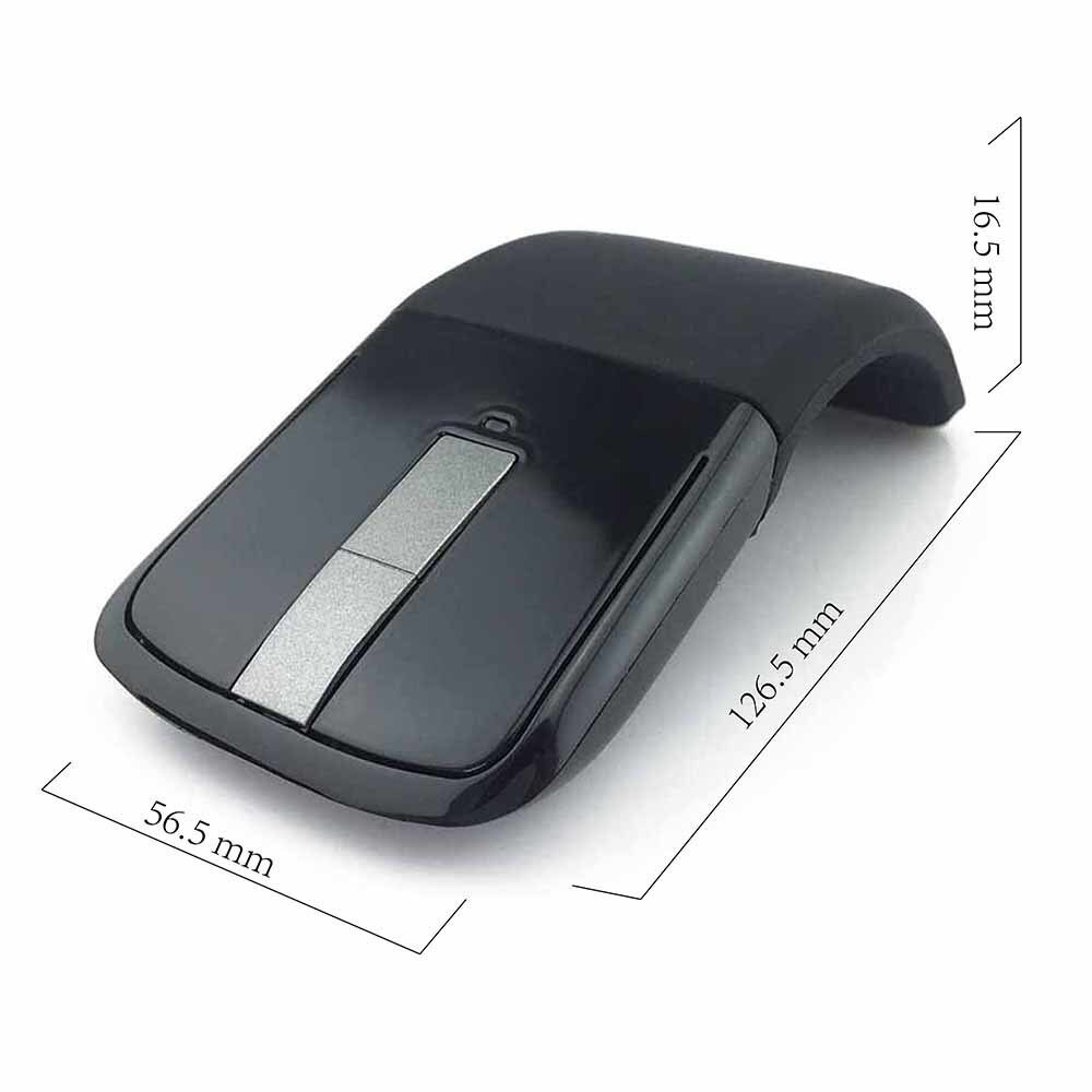 Chyi 2.4 ghz arc touch trådløs usb -modtager mus ergonomisk 1200 dpi super slank foldbar optisk flad touch mus til pc bærbar