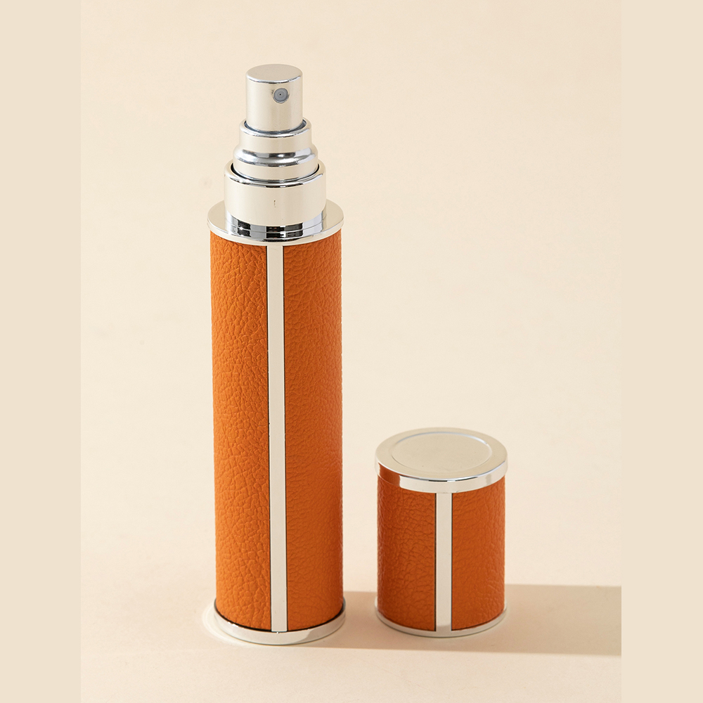 Atomiseur de parfum de voyage étanche de 10ml, mini distributeur de colonnes portable et réapprobable, bouteille intérieure en verre, 1 pièce: Or