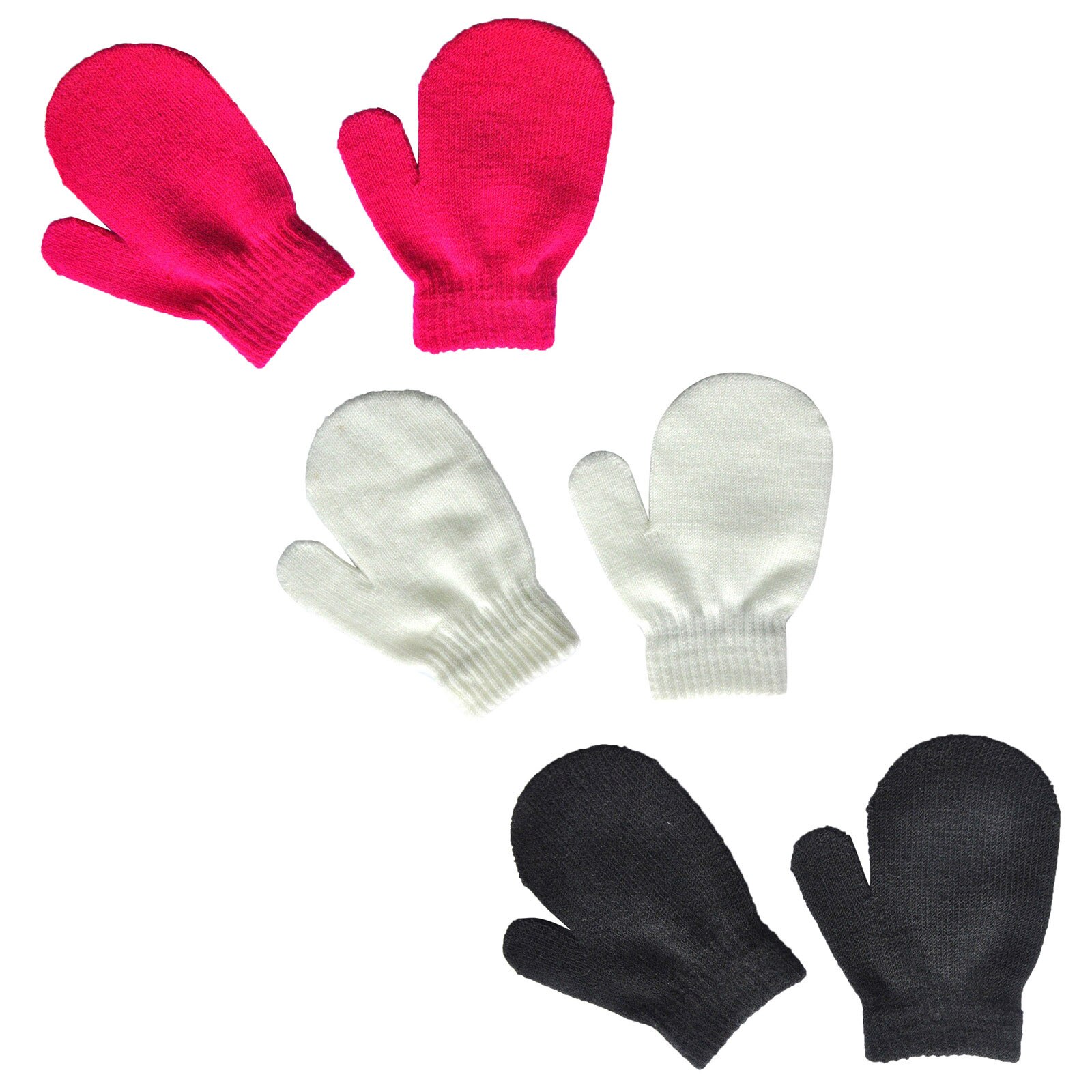 3 Pairs Warming Infant Baby Cute Lovely Knit Mittens Girls Boys Of Winter Windproof Gloves baby accessories перчатки: I
