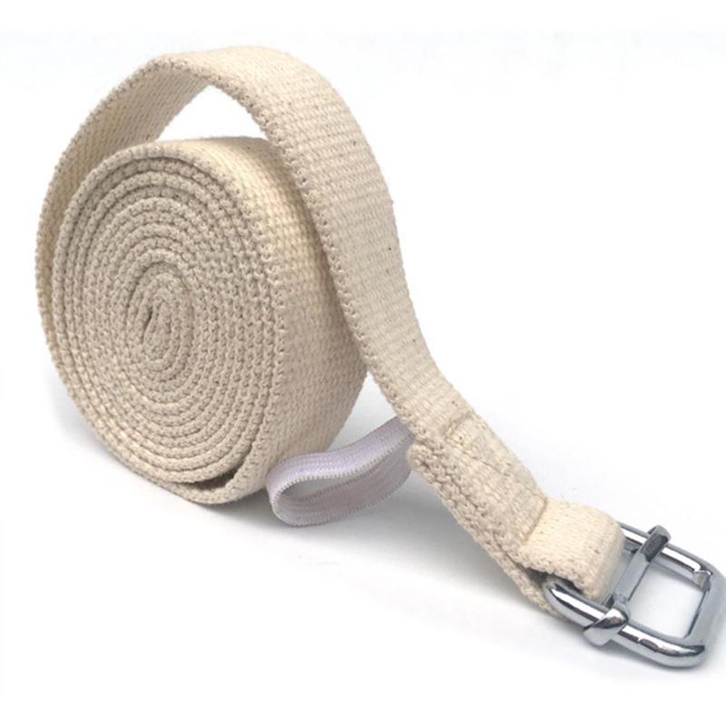 3m/9.8ft dames yoga stretch band d-ring riem fitness oefening gym touw figuur taille been weerstand fitness banden katoen: Default Title