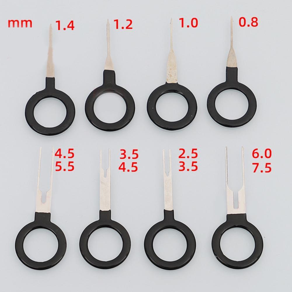 8-38Pcs Auto Plug Terminal Removal Tool Verwijderen Draad Reparatie Naald Pick Gereedschap Puller Pin Kit Hand Retractor n2E3