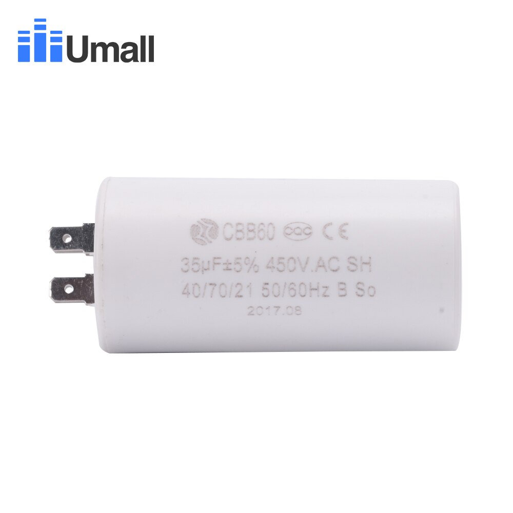 CBB60 450V 35uF running motor start capacitor for electric machine air conditioners washing machine 4 four pins