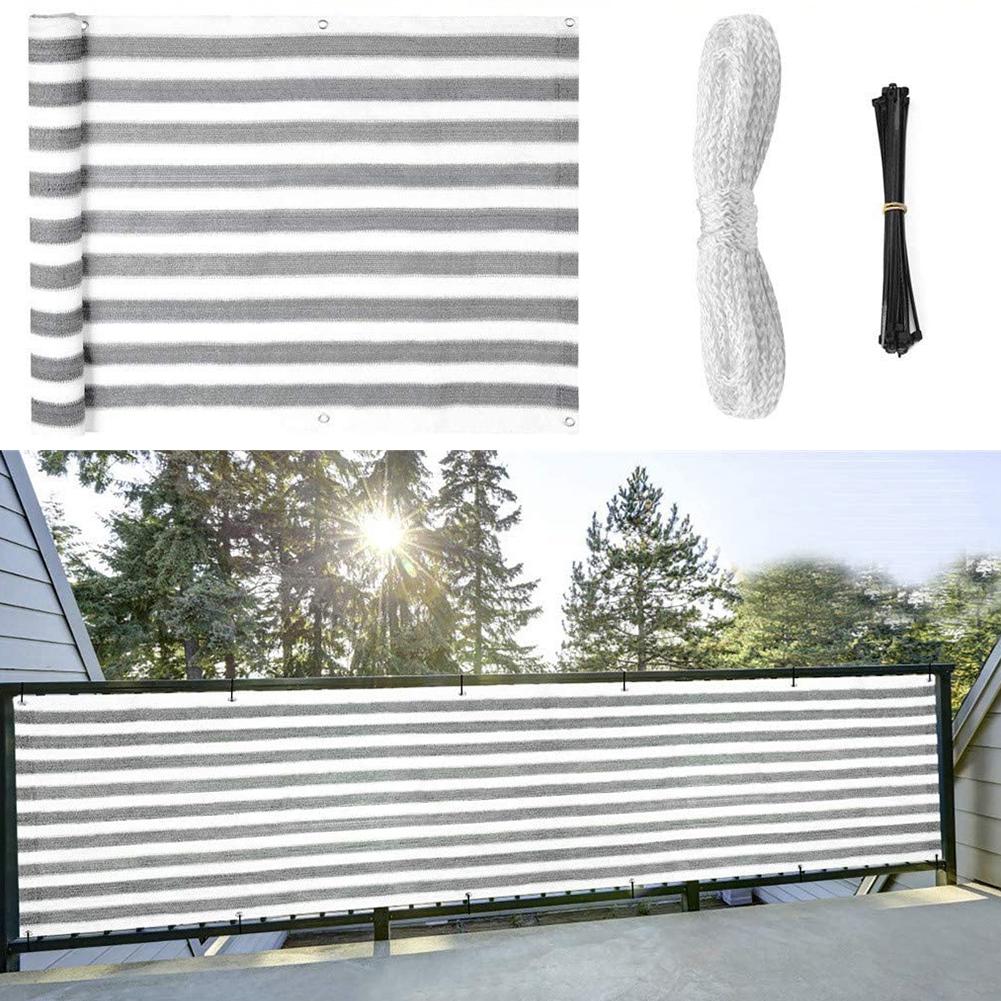 Privacy screen cover vandtæt multifunktion solbeskyttelse cover skjold privacy screen hegn 1 x 5m til haven baghave