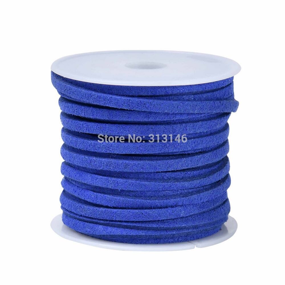 3mm 5M/Roll Flat Faux Suede Cord Leather Lace DIY Handmade Beading Bracelet Necklace Craft Supplies Jewelry Making Thread String