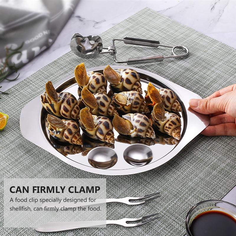 1pc Snail Dish Plate 12 Holes Conch Plate Dinner Barbecue Dish Snail for Cooking
